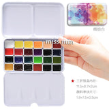 German Schmincke student Level 24 color solid watercolor paint 0.8ml Art Paint mini pack