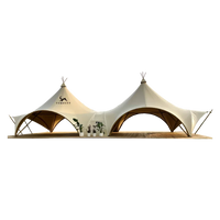 AOOKMIYA Giant Tent for Events and Weddings Glamping Tent Large Party Camping Event Tent 4 Seasons Waterproof Pyramid Glamping Trade Tent