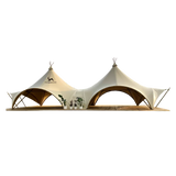 AOOKMIYA Giant Tent for Events and Weddings Glamping Tent Large Party Camping Event Tent 4 Seasons Waterproof Pyramid Glamping Trade Tent