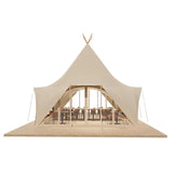 AOOKMIYA Giant Tent for Events and Weddings Glamping Tent Large Party Camping Event Tent 4 Seasons Waterproof Pyramid Glamping Trade Tent
