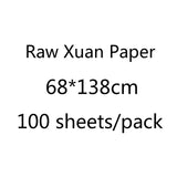 Gilding Xuan Paper Chinese Traditional Calligraphy Rice Paper Calligraphy Writing Chinese Painting Half-Ripe/Ripe/Raw Xuan Paper