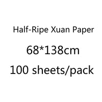 Gilding Xuan Paper Chinese Traditional Calligraphy Rice Paper Calligraphy Writing Chinese Painting Half-Ripe/Ripe/Raw Xuan Paper