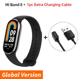 Global Version Xiaomi Mi Band 8 Heart Rate Blood Oxygen Monitoring 1.62" AMOLED Touch Display 150+ Fitness Modes 190mAh Battery