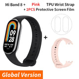 Global Version Xiaomi Mi Band 8 Heart Rate Blood Oxygen Monitoring 1.62" AMOLED Touch Display 150+ Fitness Modes 190mAh Battery