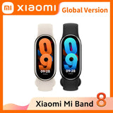 Global Version Xiaomi Mi Band 8 Heart Rate Blood Oxygen Monitoring 1.62" AMOLED Touch Display 150+ Fitness Modes 190mAh Battery