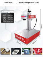 Gravador A Laser De Fibra De Desktop, máquina De Marcação A Laser Portátil, máquina De Gravura De Placa De Nome De Metal