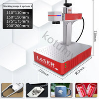 Gravador A Laser De Fibra De Desktop, máquina De Marcação A Laser Portátil, máquina De Gravura De Placa De Nome De Metal