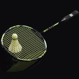 Guangyu 4U offensive badminton racket with secondary reinforcement, 32 pound carbon fiber backcourt smash professional racket