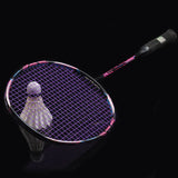 Guangyu 4U offensive badminton racket with secondary reinforcement, 32 pound carbon fiber backcourt smash professional racket