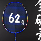 Guangyu 8U Badminton Racquet Ultra Light All Carbon Racquet Offensive and Defensive Badminton Racquet Single Racquet