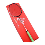 Guangyu Badminton Racket Carbon Fiber 3U 35lb Offensive Style Single Bat Heavy Smash Durable Service