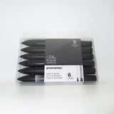 Winsor & Newton Promarker Black & Blender Set