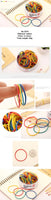 10Packs Colored Round Rubber Band Ring N.W 50g Office Accounting Bundling Tools High Elasticity Easy to Distinguish Home 3219