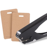 AOOKMIYA Oval Hole Punching Machine Business Card/document Card Paper Punches for Card Making Paper Hole Punch Office Supplies