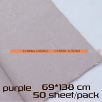 purple Chinese yunlong xuan paper,painting rice paper,69*138 cm,free shipping