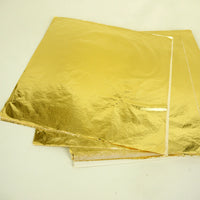 AOOKMIYA 1000 sheets 16x16cm Art Craft Paper Imitation Gold Sliver Genuine Copper Leaves - Foil Paper for Gilding Craft Decoration