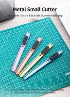 DELI Metal Paper Cutter SK5 Blade Utility Craft Knife Cutter Box Opener Stationery Cutting Knife