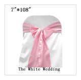 new 100 chair  bows  pink  chair sash  china free shipping