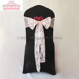 pink lace chair sash for wedding,party,banquet