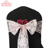 pink lace chair sash for wedding,party,banquet