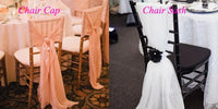 110 piece  Free Shipping  White Chiffon Chiavari Chair Sash  for Wedding Decoration