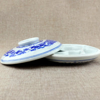 AOOKMIYA Chinese Ceramic Painting Palette Traditional blue white porcelain Saucer Painting Plate for Painting Calligraphy Art Supplies