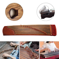 Hand Carved 21-String Guzheng Chinese Zither Instrument Harp Koto Wooden 21-String Concert Grade Old Paulownia W/ Carrying Bag