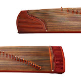 Hand Carved 21-String Guzheng Chinese Zither Instrument Harp Koto Wooden 21-String Concert Grade Old Paulownia W/ Carrying Bag