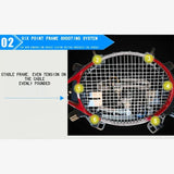 AOOKMIYA Hand-cranked Badminton Racket Tennis Racket Dual-purpose Black Classic Desktop Racket Stringing Machine with Tools SJ