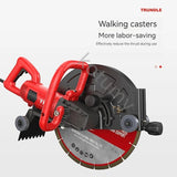 Handheld Multi-Function Wall Slotting Machine, cortador de concreto, poeira livre, Stone Road Cutting, Chaser