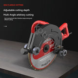 Handheld Multi-Function Wall Slotting Machine, cortador de concreto, poeira livre, Stone Road Cutting, Chaser