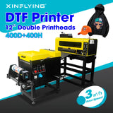 XinFlying Beat DTF Printer 30cm/12inch 2 XP600 Printheads Clothes Printing Machine for Small Business