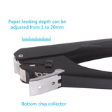 AOOKMIYA Oval Hole Punching Machine Business Card/document Card Paper Punches for Card Making Paper Hole Punch Office Supplies