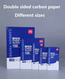 48K 100Sheets 97Blue + 3Red Color Carbon Paper Double Sided Copy Paper Office Accounting Documents File Bill Bank Business 9370