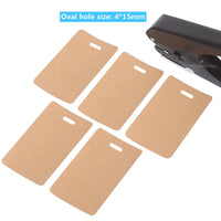 AOOKMIYA Oval Hole Punching Machine Business Card/document Card Paper Punches for Card Making Paper Hole Punch Office Supplies