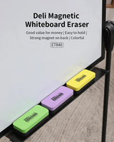 DELI Whiteboard Eraser Magnetic White Board Erasers Dry Erase Marker Cleaner School Office Whiteboard Supplies 7840