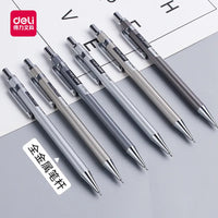 High Quality Deli Mechanical Pencil Full Metal 0.5MM/0.7MM For Professional Painting And Writing School Supplies Stationery Pens