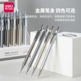 High Quality Deli Mechanical Pencil Full Metal 0.5MM/0.7MM For Professional Painting And Writing School Supplies Stationery Pens