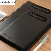 High Quality PU Leather Clipboard A4 Writing Pad Business Office A5 Clipboard Multifunction Padfolio File Folder