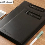 High Quality PU Leather Clipboard A4 Writing Pad Business Office A5 Clipboard Multifunction Padfolio File Folder