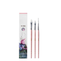 Himi conjunto de pincéis de guache 3 pcs, conjunto para aquarela de óleo acrílico, face & corpo, pintura de guache, presente agradável, arte passador, crianças & adultos