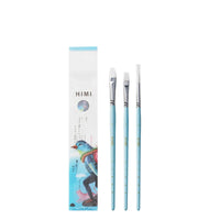 Himi conjunto de pincéis de guache 3 pcs, conjunto para aquarela de óleo acrílico, face & corpo, pintura de guache, presente agradável, arte passador, crianças & adultos