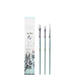 Himi conjunto de pincéis de guache 3 pcs, conjunto para aquarela de óleo acrílico, face & corpo, pintura de guache, presente agradável, arte passador, crianças & adultos