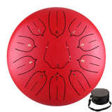 Hluru Glucophone Steel Tongue Drum 15 Notes C/D Tone Music Drum 13 /14 Inch 15 Notes Ethereal Drum Percussion Musical Instrument