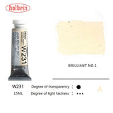 Holbein Artists' Transparent Aquarela Tinta, Tubos Aquarela, Art Aquarela, Pigmento Profissional, Suprimentos de Desenho, 15ml, 0.5oz