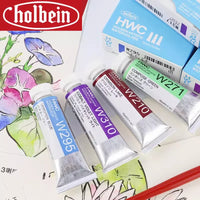 Holbein Artists' Transparent Aquarela Tinta, Tubos Aquarela, Art Aquarela, Pigmento Profissional, Suprimentos de Desenho, 15ml, 0.5oz