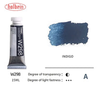 Holbein Artists' Transparent Aquarela Tinta, Tubos Aquarela, Art Aquarela, Pigmento Profissional, Suprimentos de Desenho, 15ml, 0.5oz