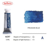 Holbein Artists' Transparent Aquarela Tinta, Tubos Aquarela, Art Aquarela, Pigmento Profissional, Suprimentos de Desenho, 15ml, 0.5oz