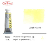 Holbein Artists' Transparent Aquarela Tinta, Tubos Aquarela, Art Aquarela, Pigmento Profissional, Suprimentos de Desenho, 15ml, 0.5oz