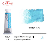 Holbein Artists' Transparent Aquarela Tinta, Tubos Aquarela, Art Aquarela, Pigmento Profissional, Suprimentos de Desenho, 15ml, 0.5oz